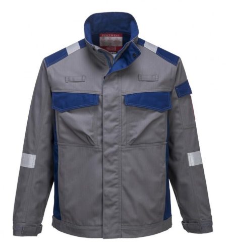 Portwest FR08 Bizflame Ultra kéttónusú kabát (szürke/kék, S) S