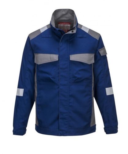 Portwest FR08 Bizflame Ultra kéttónusú kabát (kék/szürke, M) M