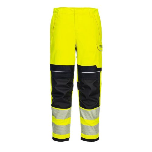 portwest fr409 hi-vis női lángálló nadrág 26 sárga fekete
