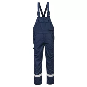 termék:  Portwest FR418 FR multifunkcionális lángálló és saválló kantáros nadrág OUTLET L L Navy