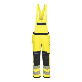 Portwest FR420 PW3 FR Modaflame Hi Vis kantáros nadrág Sárga/Fekete 3XL