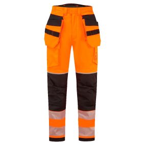 Portwest PW3 FR Modaflame Hi-Vis lengőzsebes téli nadrág 3XL Narancssárga/Fekete