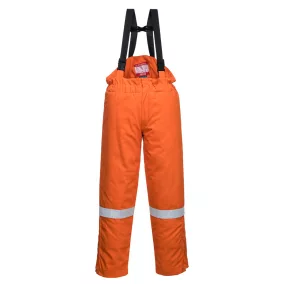 portwest fr58 antisztatikus téli mellesnadrág 3xl narancs