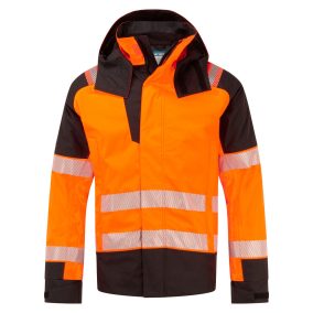 Portwest PW3 FR Modaflame Hi-Vis téli esőkabát 3XL Narancssárga/Fekete