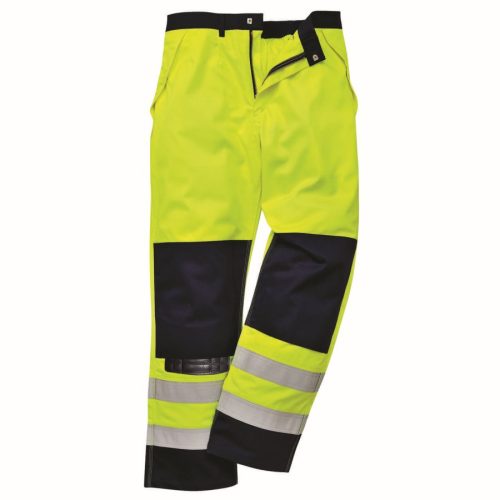 portwest fr62 hi-vis multi-norm nadrág s sárga tengerészkék