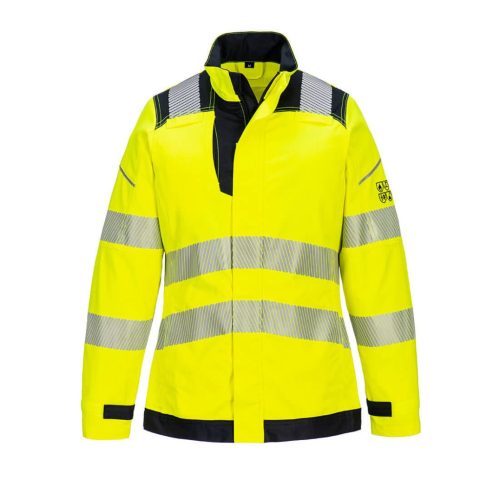 portwest fr715 pw3 fr hi-vis női lángálló kabát xs sárga fekete