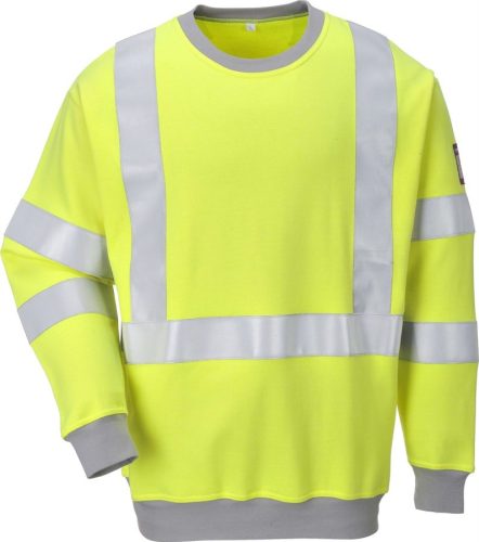 portwest fr72 lángálló antisztatikus hi-vis pulóver s sárga