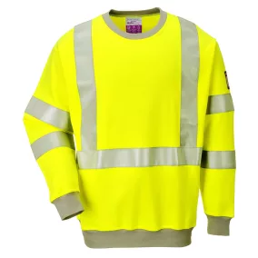 portwest fr72 lángálló antisztatikus hi-vis pulóver 3xl sárga