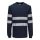Portwest PW3 Modaflame Knit FR lángálló hosszú ujjú póló XL Dark Navy