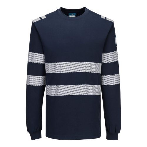 Portwest PW3 Modaflame Knit FR lángálló hosszú ujjú póló 2XL Dark Navy