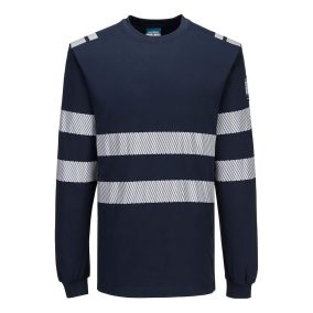 Portwest PW3 Modaflame Knit FR lángálló hosszú ujjú póló 3XL Dark Navy