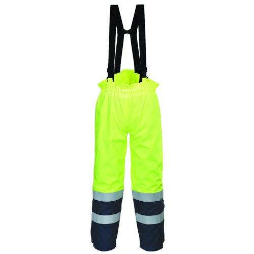 portwest fr78 bizflame multi arc láthatósági nadrág m sárga tengerészkék
