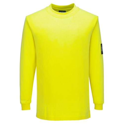 Portwest FR806 Modaflame Knit FR lángálló hosszú ujjú póló Sárga XS