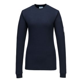 Portwest Modaflame Knit FR női hosszú ujjú póló L Dark Navy