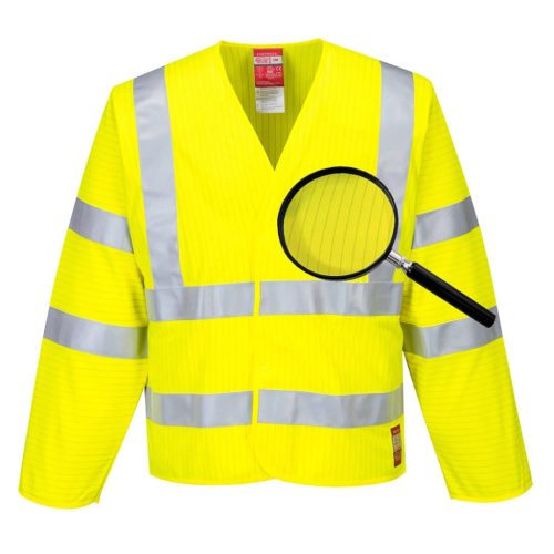Portwest FR85 Jól láthatósági antisztatikus kabát - Lángálló 2XL/3XL