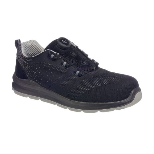 Portwest FT08 FT08 Portwest Compositelite Wire Lace Safety Trainer kötött S1P (fekete/szürke, 48) 48