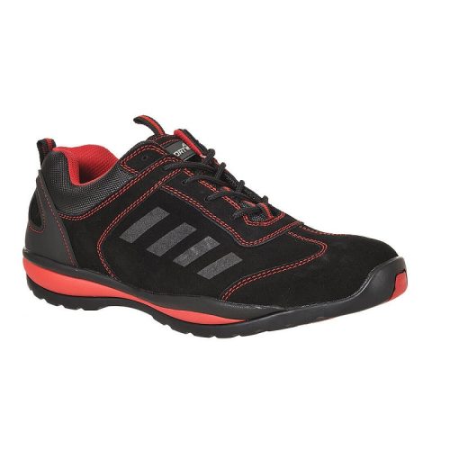 Portwest FW34 Steelite Lusum védőcipő S1P HRO (fekete/piros, 43) 43