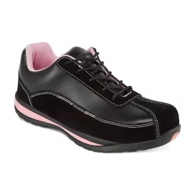 Portwest FW39 Steelite női félcipő S1P (fekete/pink, 43) 43