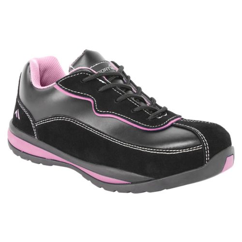 Portwest FW39 Steelite női félcipő S1P (fekete/pink, 43) 43
