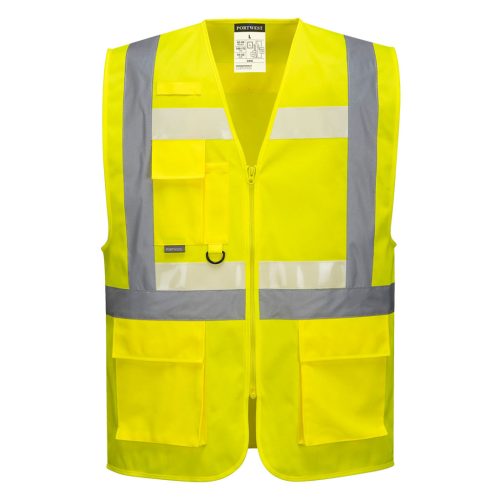 Portwest G456 Glowtex vezetői mellény Ezee zippzárral 4XL
