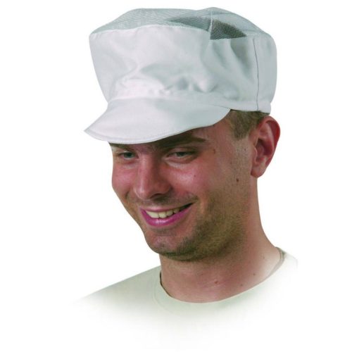 Coverguard Élelmiszeripari sapka fedett Fehér