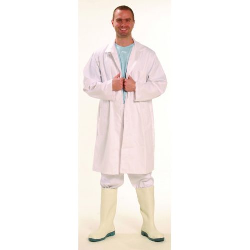Coverguard Fehér pamutköpeny 42 Fehér