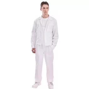 Coverguard Fehér pamutkabát 42 Fehér