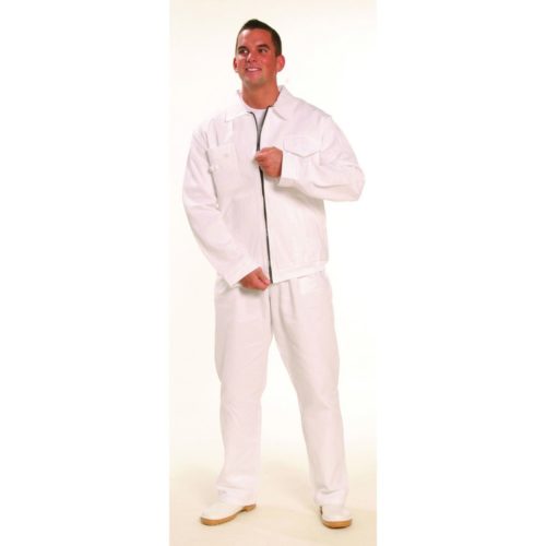 Coverguard Fehér pamutkabát 42 Fehér