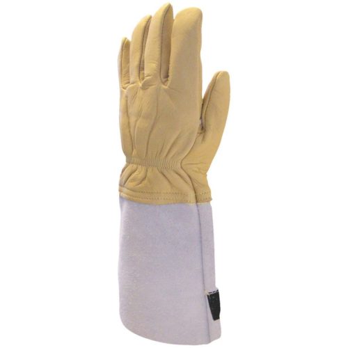 ganteline 59880 tűzoltó színbőr kesztyű 15cm 10 sárga szürke