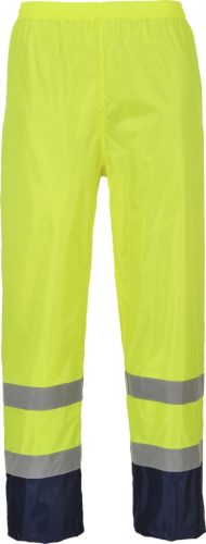 portwest h444 hi-vis klasszikus kontrasztos esőnadrág s sárga tengerészkék