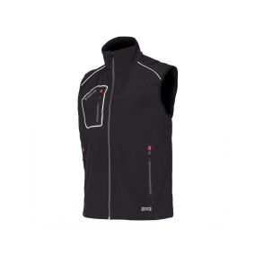 Issaline ISSALINE Snappy softshell mellény XXL fekete/szürke