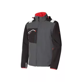 Issaline ISSALINE Posh softshell lélegző kabát vízálló cipzárral XXL antracit/fekete