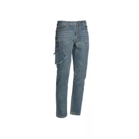Issaline ISSALINE multi sokzsebes stretch farmernadrág M kék