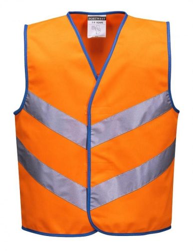 portwest jn15 junior colour bright mellény s narancs
