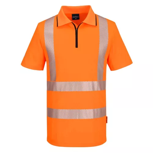 termék:  Portwest KX3 Sport Hi-Vis cipzáros póló S/S S Narancssárga