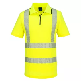 termék:  Portwest KX3 Sport Hi-Vis cipzáros póló S/S M Sárga