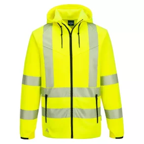 KX303 KX3 Sport Hi-Vis cipzáras kapucnis pulóver HV Sárga 3XL