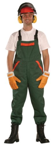 Ganteline L332 Vágásbiztos mellesnadrág (zöld/narancs, XXXL) XXXL