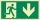AFV MET002002 Menekülési út le (jobb, iso) Utánvilágító PVC 300 x 150 mm