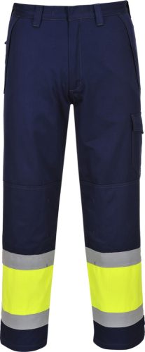 Portwest MV26 Hi-Vis Modaflame nadrág (sárga/kék, S) S