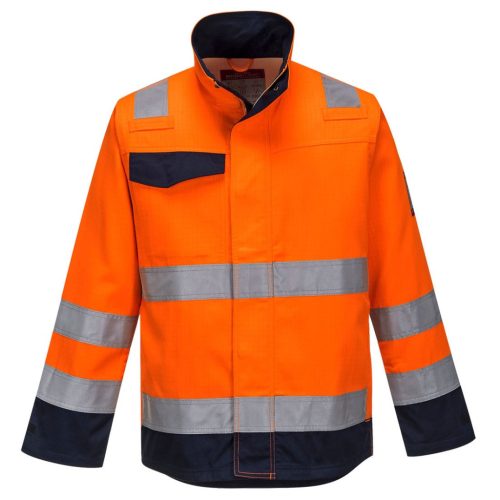 Portwest MV35 Modaflame RIS narancs/navy kabát XXL