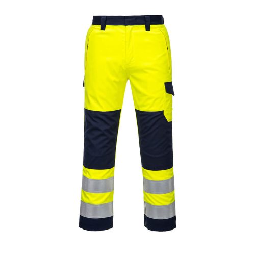 portwest mv46 hi-vis modaflame nadrág s sárga kék