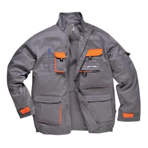 Portwest TX10 Texo kétszínű kabát (szürke/narancs, S) S