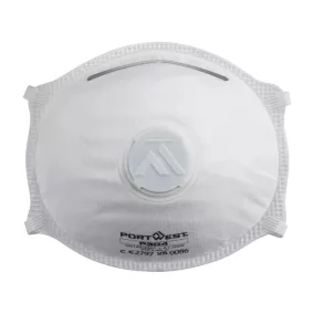 Portwest P304 FFP3 szelepes Dolomite Light Cup légzésvédő maszk Fehér