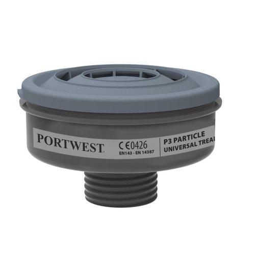 Portwest P946 P3 részecske szűrő - univerzális csatlakozás Fekete
