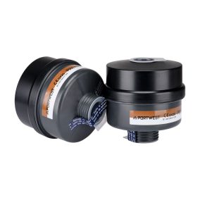 Portwest P956 A2P3 kombinált szűrő - univerzális csatlakozás Fekete