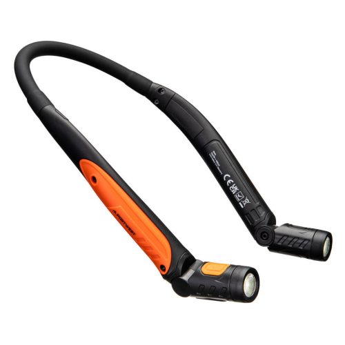 Portwest PA73 USB újratölthető LED nyaklámpa Fekete/Narancs