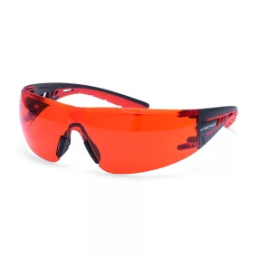 Portwest Tech Look Lite KN védőszemüveg Piros