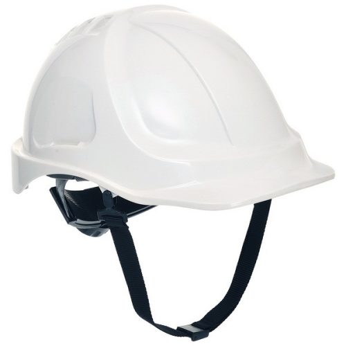 A Portwest Endurance Plus munkavédelmi sisak ABS alapanyagának köszönhetően kiváló védelmet biztosít olvadt fém és oldalirányú erőbehatás kockázata ellen.