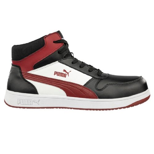 PUMA PUM-630050 Puma Frontcourt Mid S3L ESD FO HRO SR munkavédelmi bakancs (fekete/fehér, 36) 36